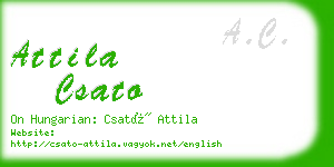 attila csato business card